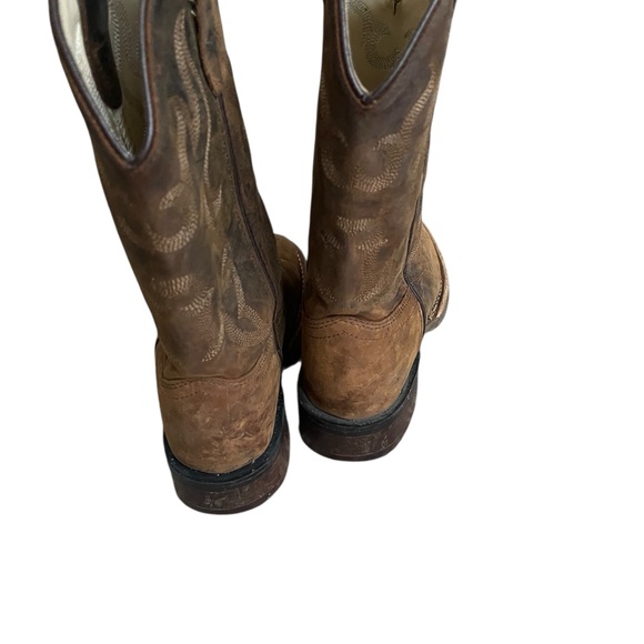 Old West Kids Square Toe Western Boot Size 13.5D boxFJ - Picture 5 of 8